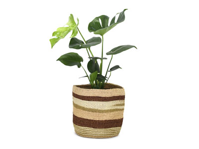 Kenyan Planter Basket - Natural #9